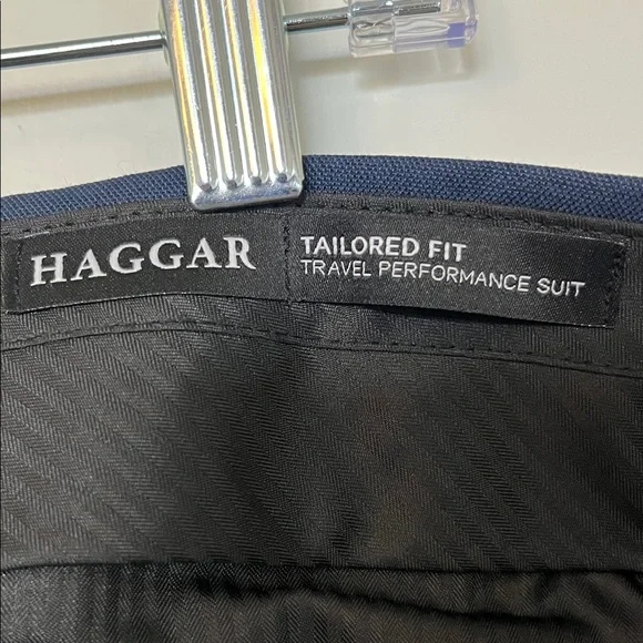 Men's Classic Tailored Dress Pants - Navy - Picture 4 of 11